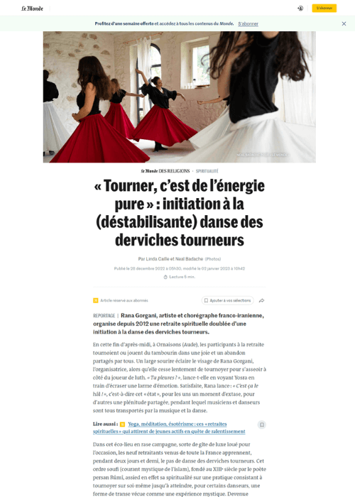 Tourner, c'est de l'énergie pure : initiation à la (déstabilisante) danse des derviches tourneurs