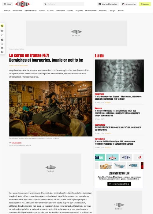 Le corps en transe (47)Derviches et tourneries, toupie or not to be