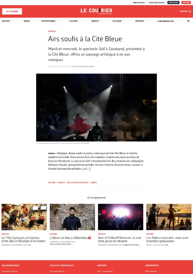 Sufi airs at la Cité Bleue